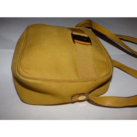 Salvatore Ferragamo Vintage Mustard Yellow Suede And Leather Crossbody - Picture 8 of 12